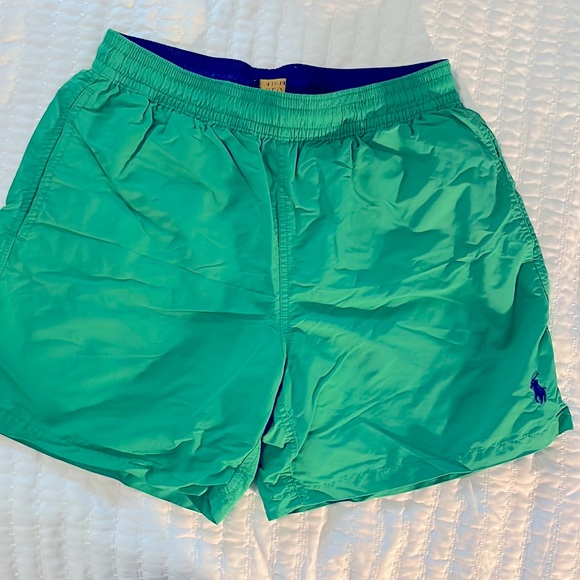 COPY - Polo Ralph Lauren swim trunks in Kelly green fully lined, size M - Picture 1 of 3